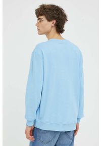Lee bluza bawełniana męska kolor niebieski z aplikacją. Kolor: niebieski. Materiał: bawełna. Wzór: aplikacja. Styl: klasyczny #3