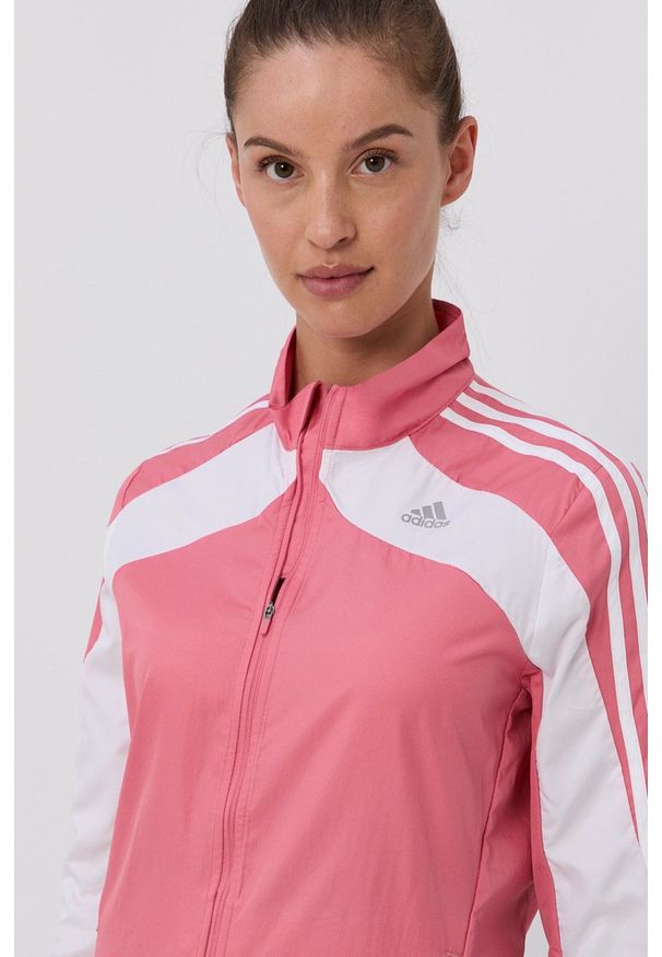 adidas Performance - Kurtka. Okazja: na co dzień. Kolor: różowy. Styl: casual