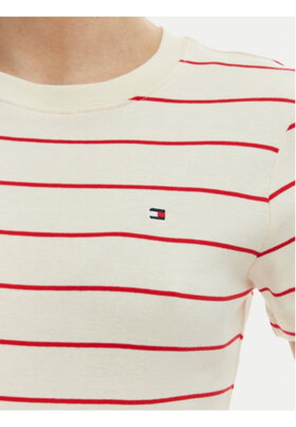 TOMMY HILFIGER - Tommy Hilfiger T-Shirt New Cody WW0WW40587 Biały Slim Fit. Kolor: biały. Materiał: bawełna