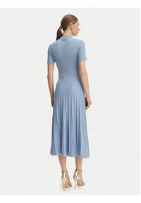 MICHAEL Michael Kors Sukienka dzianinowa MT5834F33D Błękitny Regular Fit. Kolor: niebieski. Materiał: wiskoza #4