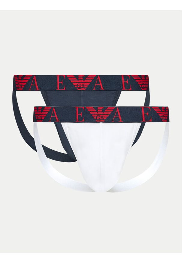 Emporio Armani Underwear Komplet 2 par slipów Jock Strap 111932 4F715 20235 Kolorowy. Materiał: bawełna. Wzór: kolorowy