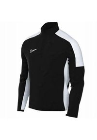 Nike - Męska Bluza Rozpinana Academy 23 Quarter Zip. Kolor: czarny, biały, wielokolorowy