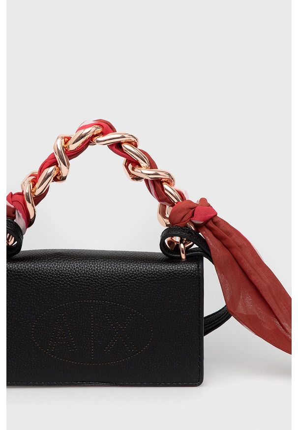 Armani Exchange Torebka kolor czarny. Kolor: czarny. Rodzaj torebki: na ramię
