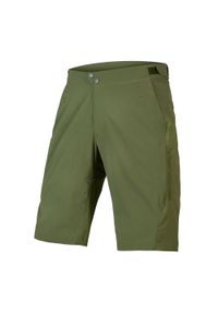 ENDURA - Spodenki rowerowe męskie Endura GV500 Foyle Baggy Short. Kolor: zielony