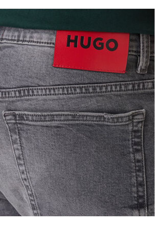 Hugo - HUGO Jeansy 50556103 Szary Slim Fit. Kolor: szary