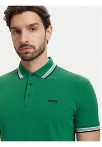 BOSS Polo Paddy 50469055 Zielony Regular Fit. Typ kołnierza: polo. Kolor: zielony. Materiał: bawełna #3