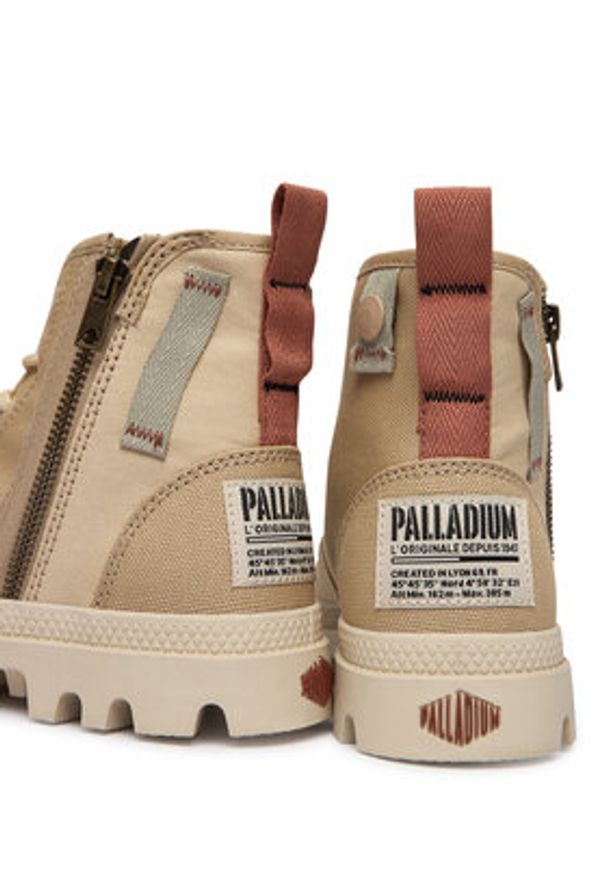 Palladium Trapery Pampadetroitzip Su 94612-221-M Beżowy. Kolor: beżowy. Materiał: materiał