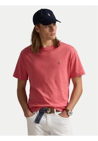 Polo Ralph Lauren T-Shirt 710740727033 Różowy Slim Fit. Typ kołnierza: polo. Kolor: różowy. Materiał: bawełna