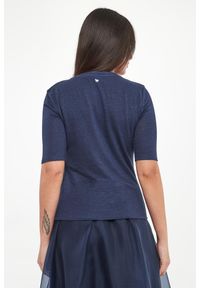 Weekend Max Mara - T-shirt damski lniany Opzione WEEKEND MAX MARA. Materiał: len #4