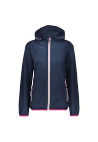 Kurtka damska turystyczna CMP 3X53256. Typ kołnierza: kaptur. Kolor: niebieski. Sport: turystyka piesza #1