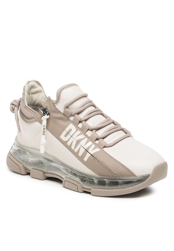 Sneakersy DKNY Tokyo K2338271 Pebble/Toffee EKY. Materiał: skóra