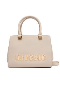 Love Moschino - LOVE MOSCHINO Torebka JC4022PP0NKD0110 Écru. Materiał: skórzane