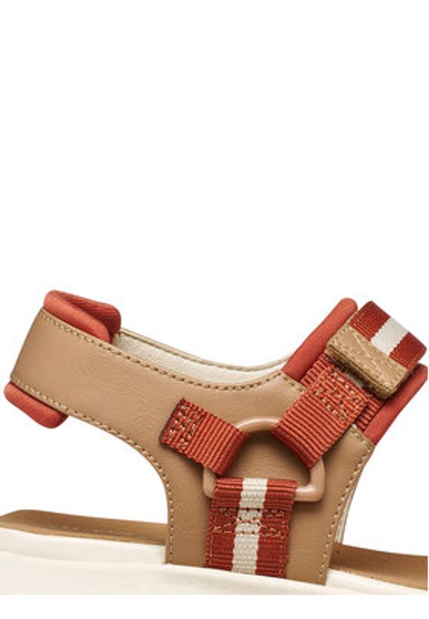 Geox Sandały D Flextride S D65BSC 05415 C5A6B Brązowy. Kolor: brązowy. Materiał: skóra