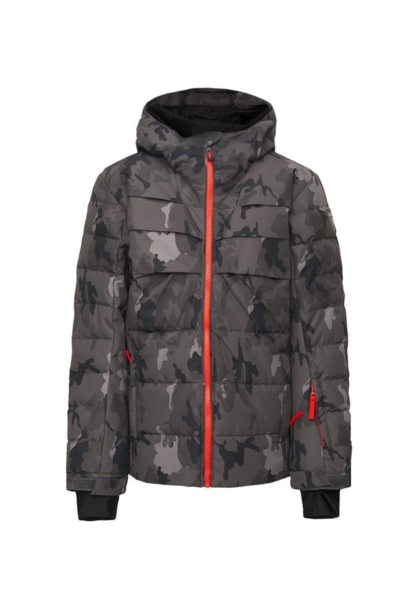 Rossignol - Kurtka ROSSIGNOL BOY POLYDOWN CAMO PR JKT. Materiał: syntetyk, puch. Wzór: nadruk