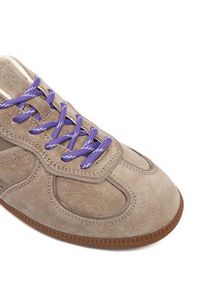 Nokwol Sneakersy August Beżowy. Kolor: beżowy. Materiał: skóra, zamsz