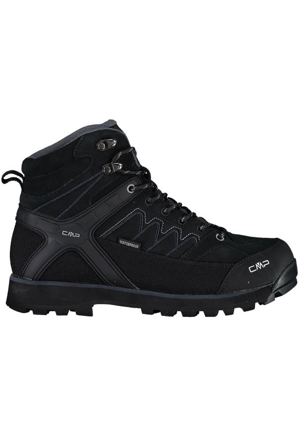 Buty trekkingowe męskie CMP Moon Mid WP. Kolor: czarny. Materiał: guma, skóra, zamsz, materiał, syntetyk
