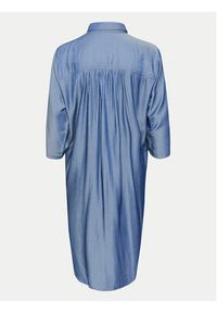Kaffe Sukienka koszulowa Leonora 10508304 Niebieski Loose Fit. Kolor: niebieski. Materiał: syntetyk. Typ sukienki: koszulowe #5