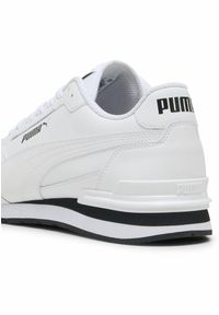 Puma - Skórzane sneakersy unisex ST Runner v4 PUMA White Black. Zapięcie: sznurówki. Kolor: biały, czarny, wielokolorowy. Materiał: syntetyk, materiał. Szerokość cholewki: normalna