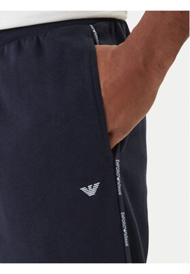 Emporio Armani Underwear Dres EM001385 AF18887 UB102 Granatowy Regular Fit. Kolor: niebieski. Materiał: bawełna