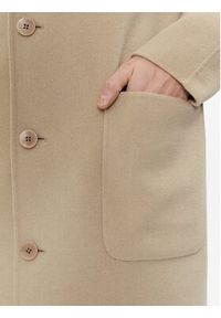 Calvin Klein Płaszcz wełniany K10K111601 Beżowy Regular Fit. Kolor: beżowy. Materiał: syntetyk #2