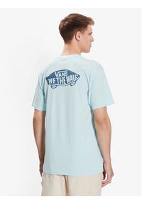 Vans T-Shirt Classic Back VN00004W Błękitny Classic Fit. Kolor: niebieski. Materiał: bawełna #4