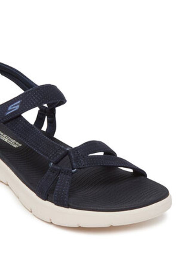 skechers - Skechers Sandały Go Walk Flex Sandal-Sublime 141451/NVY Granatowy. Kolor: niebieski. Materiał: materiał