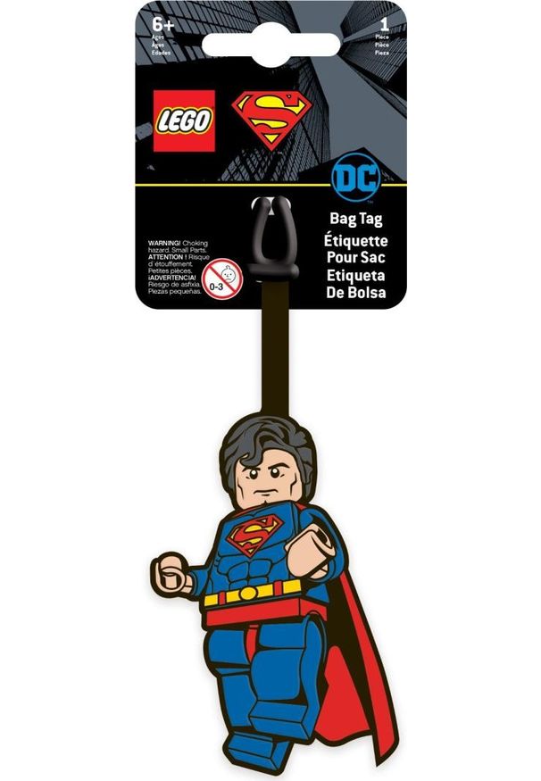LEGO DC Super Heroes Superman zawieszka do bagażu 52506. Wzór: motyw z bajki