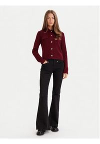 Morgan Kardigan 252-MIMDIE Bordowy Regular Fit. Kolor: czerwony. Materiał: syntetyk #4
