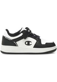 Champion - Buty na co dzień dziecięce CHAMPION REBOUND LOW na rzepy. Okazja: na co dzień. Zapięcie: rzepy. Kolor: czarny. Materiał: materiał, syntetyk, tkanina