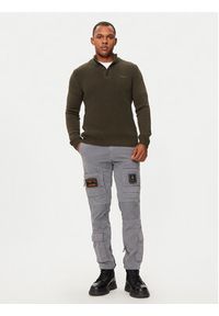 Aeronautica Militare Sweter 242MA1452L409 Zielony Regular Fit. Kolor: zielony. Materiał: bawełna #5