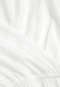 Born2be - Biała Sukienka Cephemus. Kolor: biały. Materiał: materiał. Wzór: jednolity, gładki. Sezon: lato. Typ sukienki: rozkloszowane, kopertowe. Styl: wakacyjny. Długość: maxi #5