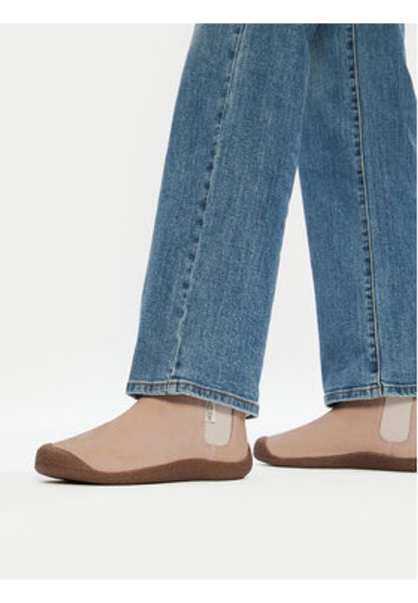 keen - Keen Sztyblety Mosey Chelsea Leather 1026453 Beżowy. Kolor: beżowy. Materiał: nubuk, skóra