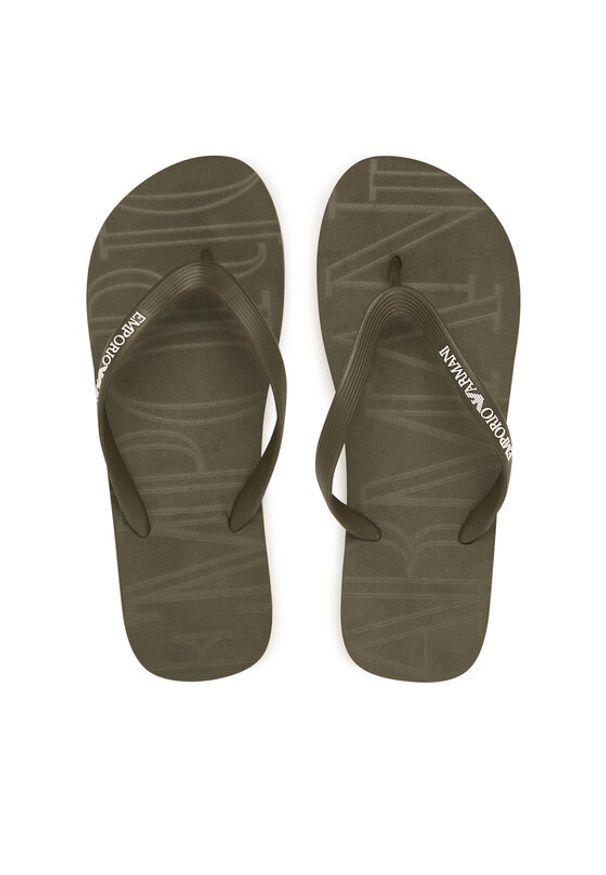 Emporio Armani Japonki EX000041 AF22188 M7170 Zielony ciemny. Kolor: zielony. Materiał: syntetyk