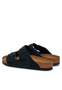 Birkenstock Klapki Arizona zamsz 1027152 Czarny. Kolor: czarny. Materiał: zamsz, skóra