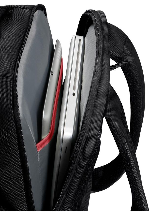 Plecak Samsonite 155198 1041 S (RYANAIR) 14.1'' Guardit 3.0 czarny. Kolor: czarny. Materiał: tkanina, materiał. Styl: casual, elegancki, biznesowy