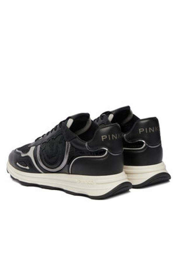 Pinko - PINKO Sneakersy Zoe 18A SS0173 P027 Czarny. Kolor: czarny. Materiał: skóra