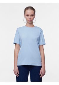 Pieces T-Shirt Ria 17086970 Niebieski Regular Fit. Kolor: niebieski. Materiał: bawełna #1