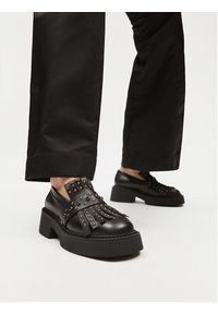 Eva Minge Loafersy LAGOA-24755 Czarny. Kolor: czarny. Materiał: skóra #4