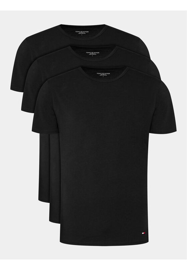 TOMMY HILFIGER - Tommy Hilfiger Komplet t-shirtów UM0UM03138 Czarny Regular Fit. Kolor: czarny. Materiał: bawełna
