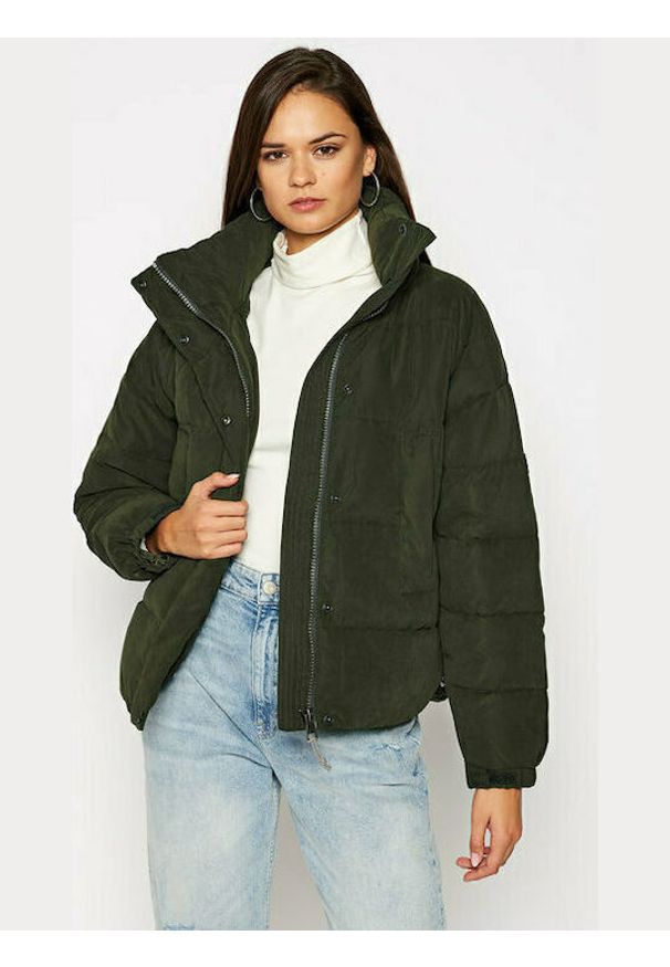Lee - LEE PUFFER JACKET DAMSKA KURTKA ZIMOWA SERPICO GREEN L56VMMOJ 112113117. Sezon: zima
