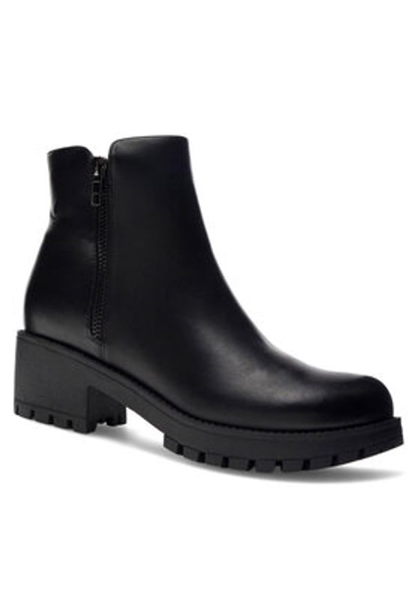 Jenny Fairy Botki JILL HY12618-3 Czarny. Kolor: czarny. Materiał: syntetyk