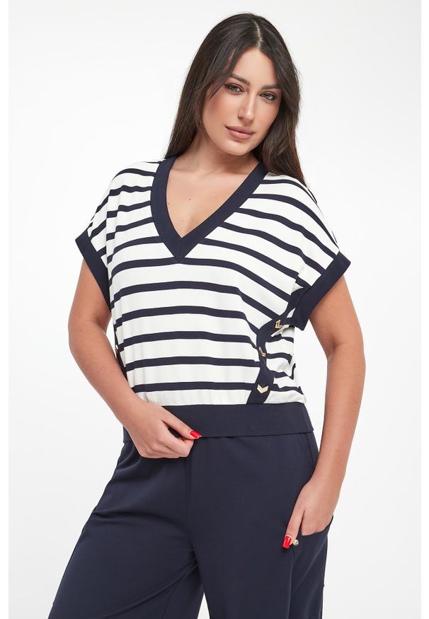 Liu Jo - Bluzka damska w paski LIU JO. Wzór: paski