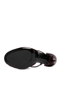 Badura Szpilki EO-AMIRA-LT519-1 Bordowy. Kolor: czerwony. Materiał: skóra, lakier. Obcas: na szpilce #4