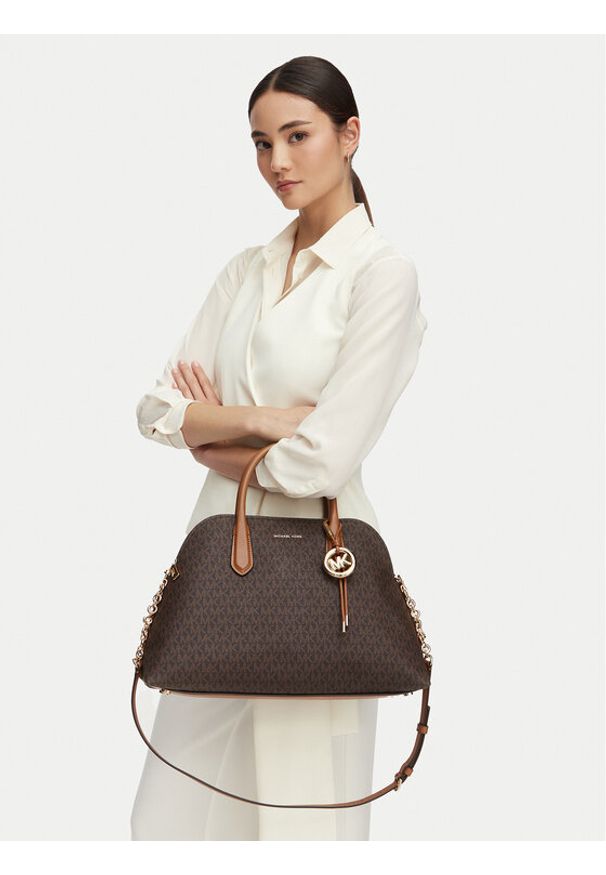 MICHAEL Michael Kors Torebka 30T6GX4S7B Brązowy. Kolor: brązowy. Materiał: skórzane