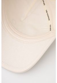 The Kooples czapka bawełniana kolor beżowy z nadrukiem. Kolor: beżowy. Materiał: bawełna. Wzór: nadruk #2