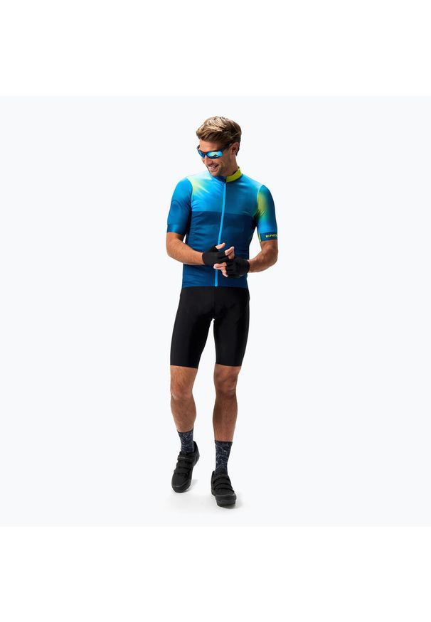 ENDURA - Koszulka rowerowa męska Endura Bitmap FS260. Kolor: niebieski