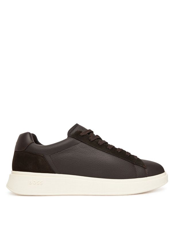 BOSS Sneakersy Bulton 50552869 Brązowy. Kolor: brązowy. Materiał: skóra