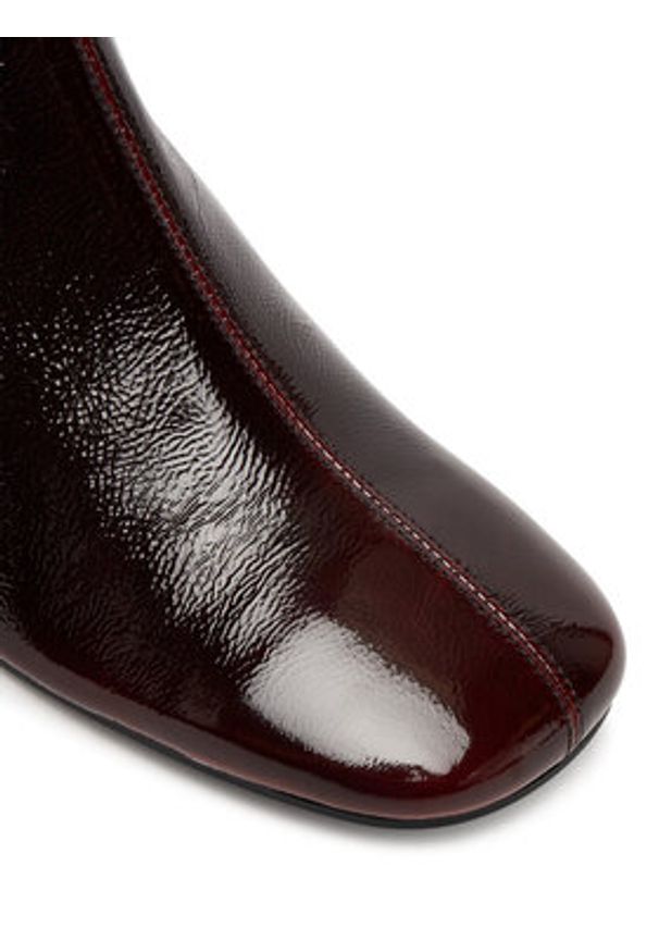 Vagabond Shoemakers Botki Livia 6056-060-38 Bordowy. Kolor: czerwony. Materiał: skóra, lakier