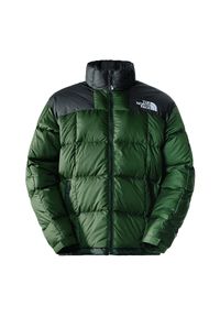 Kurtka The North Face Lhotse 0A3Y23KII1 - zielona. Kolor: zielony. Materiał: poliester, puch. Wzór: aplikacja #1