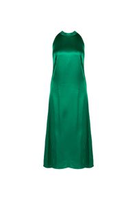 Pinko Sukienka "Racking" | 1N13DE Y8A4 | Kobieta | Zielony. Typ kołnierza: kołnierzyk stójkowy. Kolor: zielony. Materiał: wiskoza. Typ sukienki: dopasowane. Długość: maxi